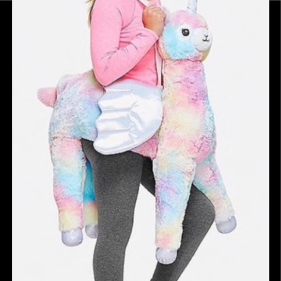 Justice Wearable Llama-corn, Suspenders, Pink, New - Picture 2 of 12